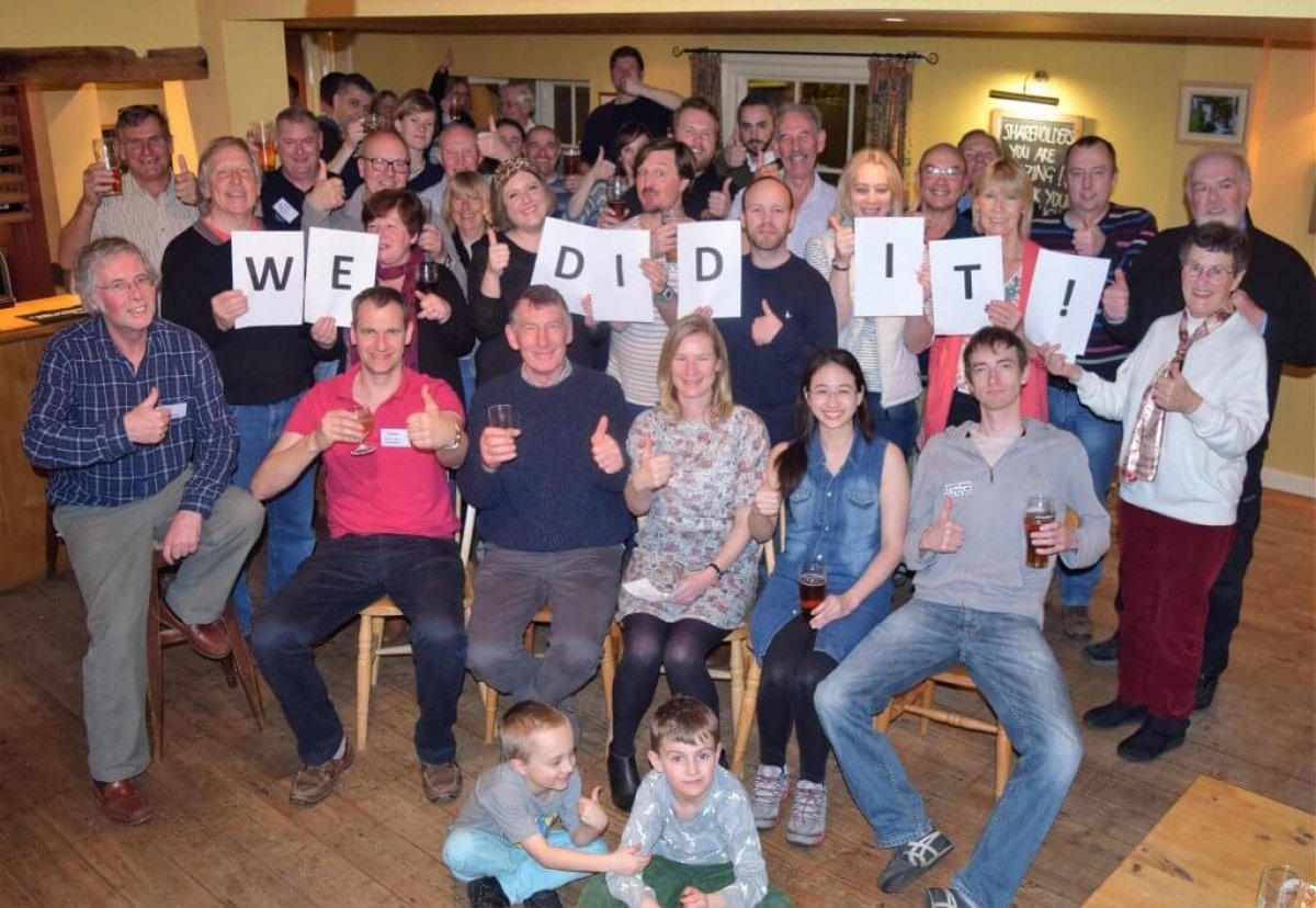 residents of Somersham celebrate