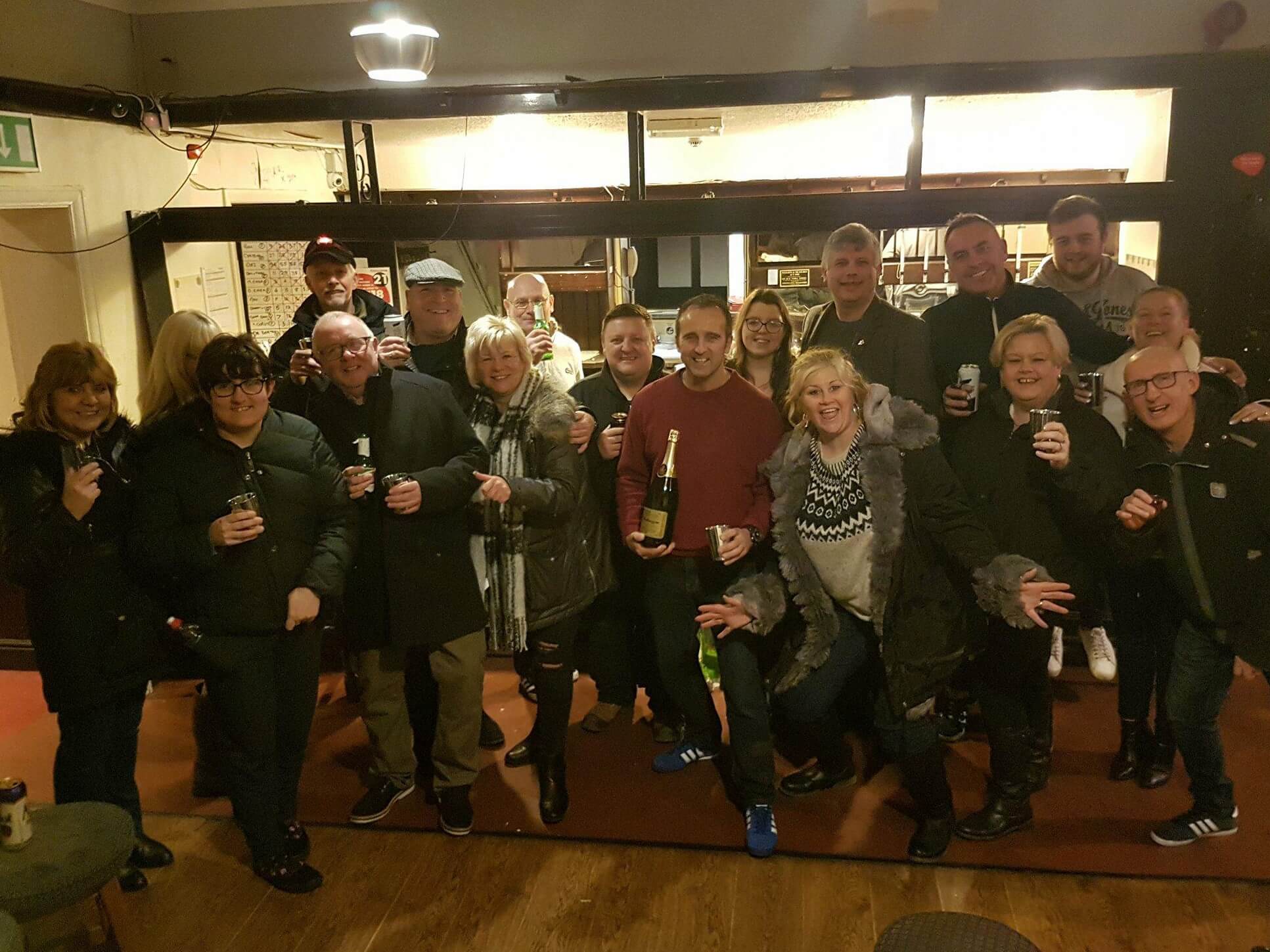 celebrations at the Auctioneers Arms